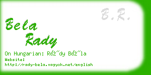 bela rady business card